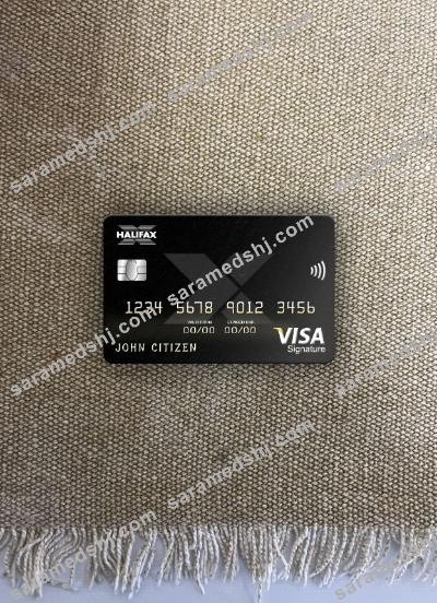 United Kingdom Halifax bank visa signature card photolook front